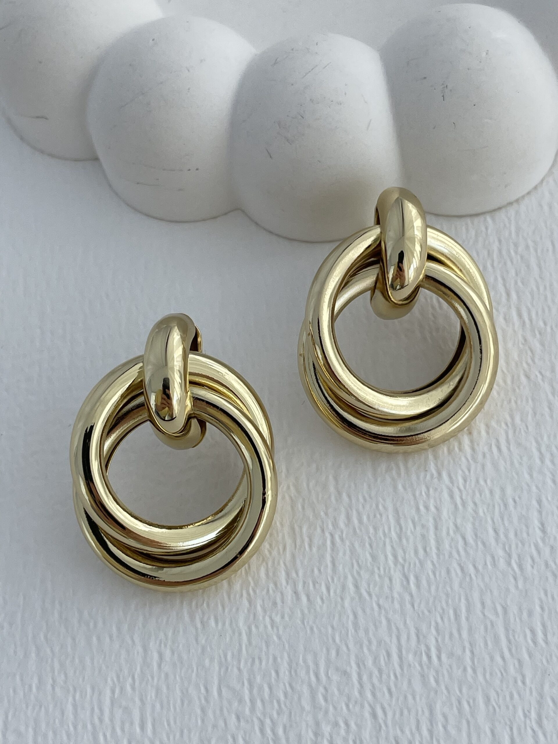 img_2778-3 Özel Seri İç İçe Halka Tasarım Gold Küpe