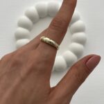 Özel Seri Yıldız Zirkon Taşlı Alyans Ayarlanabilir Gold Yüzük
