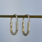 Özel Seri Zirkon Taşlı Marka Model Büyük Boy Gold Küpe