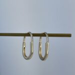 Özel Seri Zirkon Taşlı Marka Model Orta Boy Gold Küpe