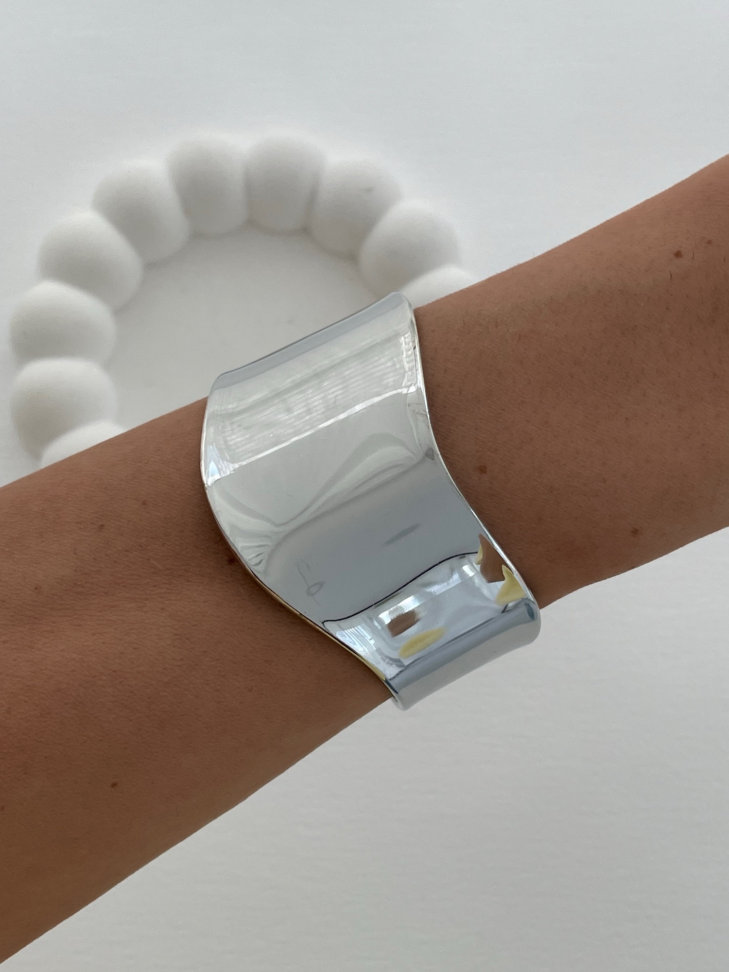 img_4122-5 Özel Seri Kıvrım Detay Gümüş Sıkıştırılabilir Bileklik