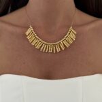 Özel Seri Saçak Model Gold Dorika Kolye
