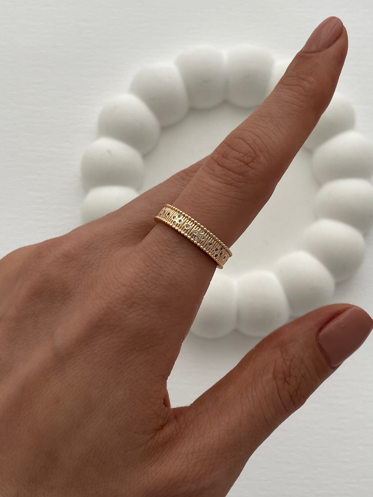 img_8892-1-12 XUPING Çiçek Zirkon Taşlı Gold Ayarlanabilir Yüzük