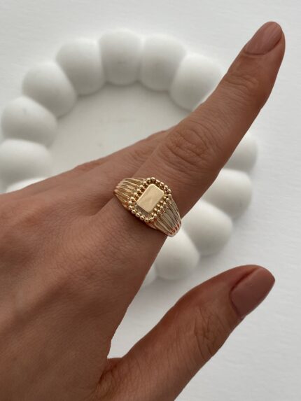 XUPING Tırtık Model Gold Ayarlanabilir Şövalye Yüzük