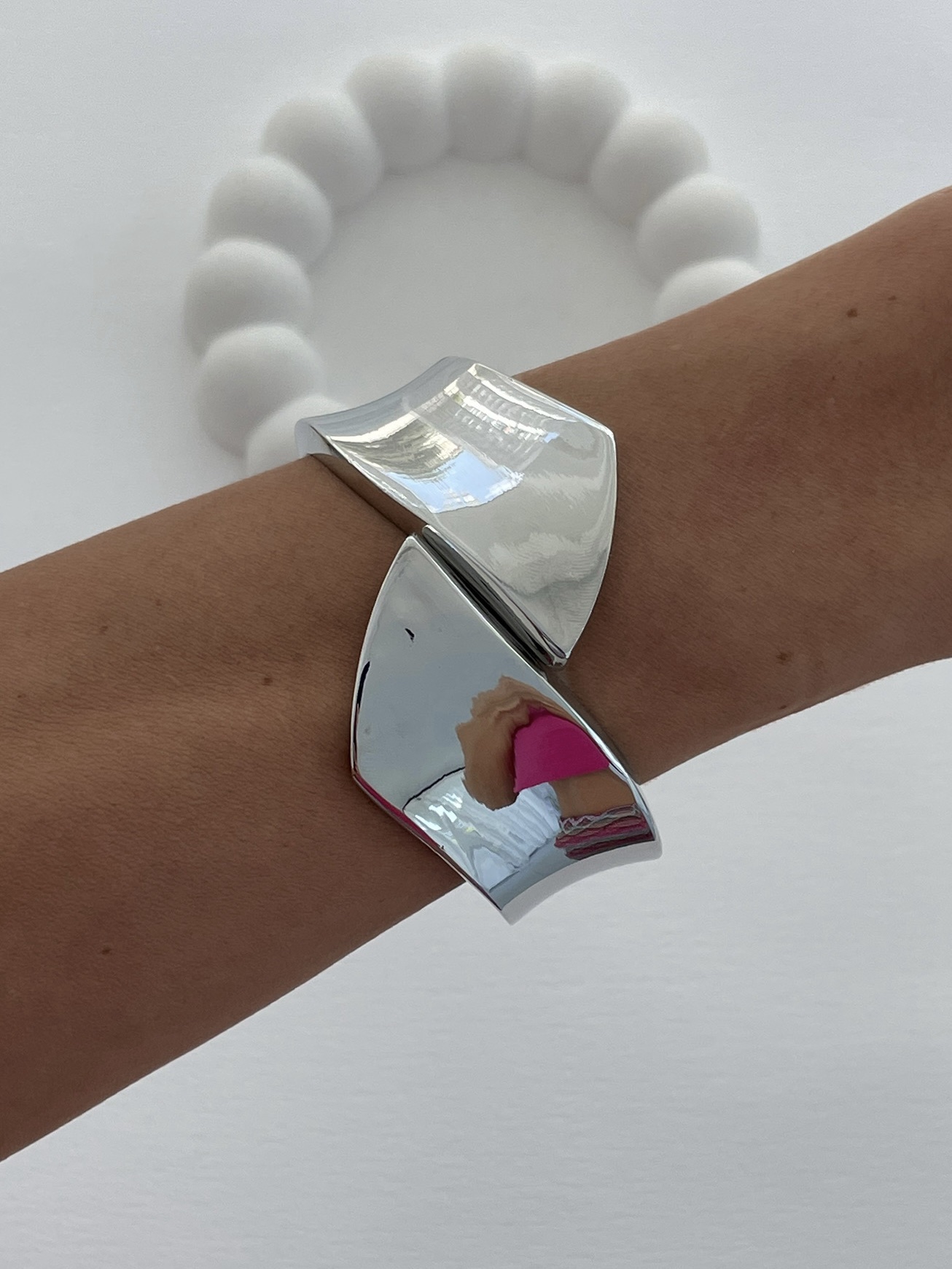 img_1470 Özel Seri X Tasarım Gümüş Kelepçe Bileklik