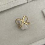 Özel Seri Pinterest Model Gold Ayarlanabilir Yüzük