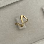 Özel Seri Pinterest Model Gold Ayarlanabilir Yüzük