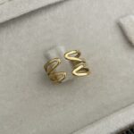 Özel Seri Pinterest Model Gold Ayarlanabilir Yüzük