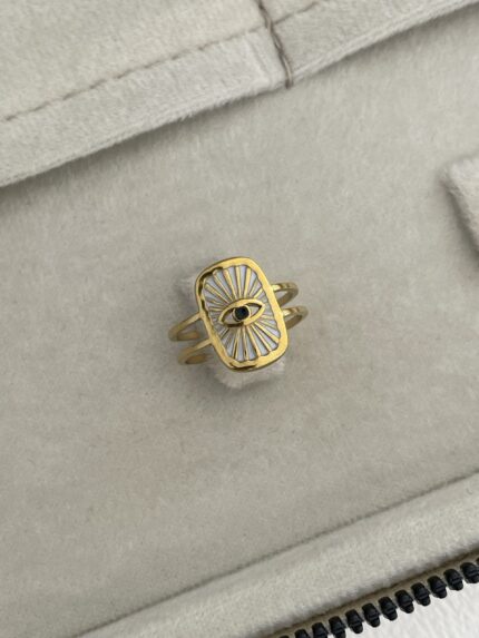 Özel Seri Pinterest Model Gold Ayarlanabilir Yüzük