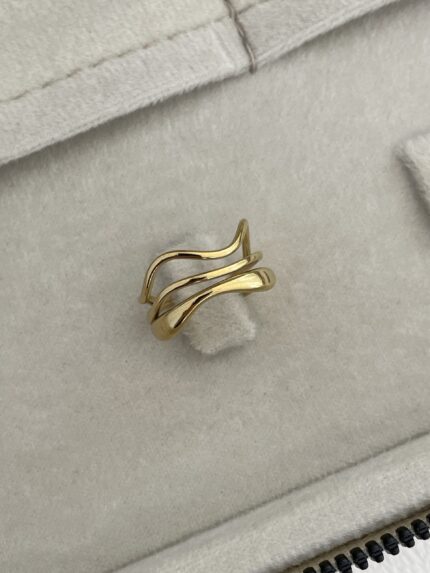 Özel Seri Pinterest Model Gold Ayarlanabilir Yüzük