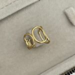 Özel Seri Pinterest Model Gold Ayarlanabilir Yüzük