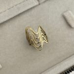 Özel Seri Pinterest Model Gold Ayarlanabilir Yüzük