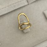 Özel Seri Pinterest Model Gold Ayarlanabilir Yüzük