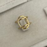 Özel Seri Pinterest Model Gold Ayarlanabilir Yüzük