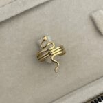 Özel Seri Pinterest Model Gold Ayarlanabilir Yüzük