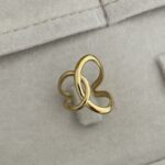 Özel Seri Pinterest Model Gold Ayarlanabilir Yüzük
