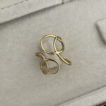 Özel Seri Pinterest Model Gold Ayarlanabilir Yüzük
