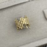 Özel Seri Pinterest Model Gold Ayarlanabilir Yüzük
