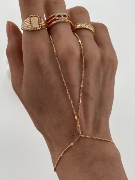 Özel Seri Mini Daire Tasarım Zincir Gold Şahmeran