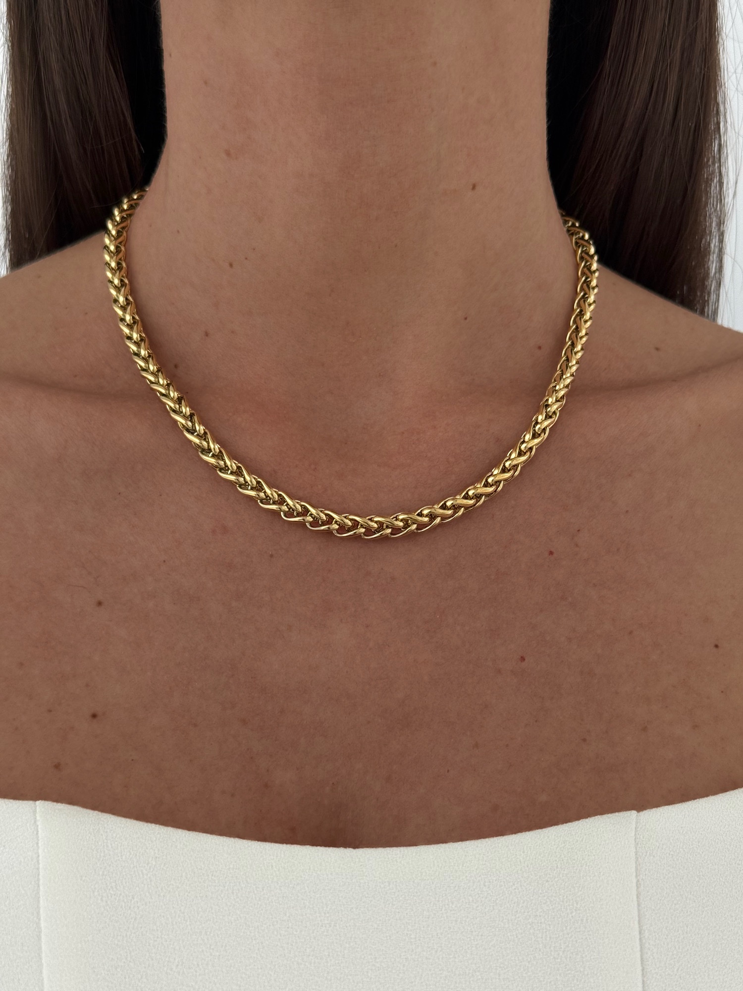 img_5474-3 Çelik Halat Tasarım Gold Kolye