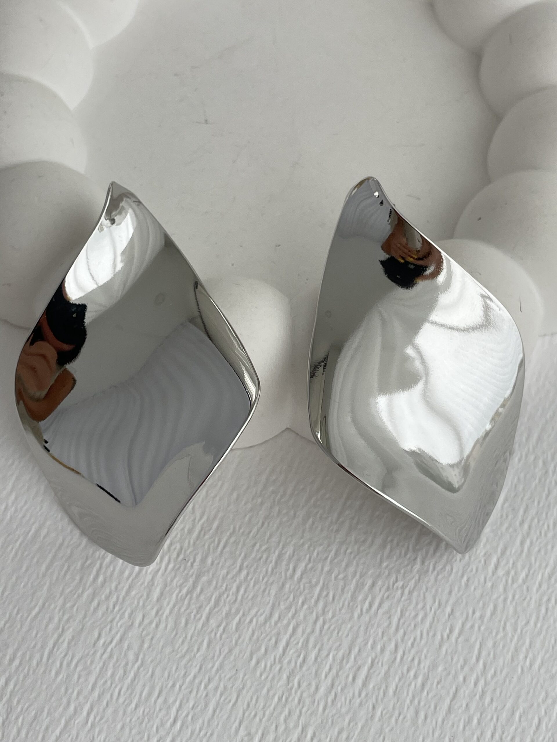 img_5103 Özel Seri Yaprak Motif Maksi Boy Gümüş Plaka Küpe