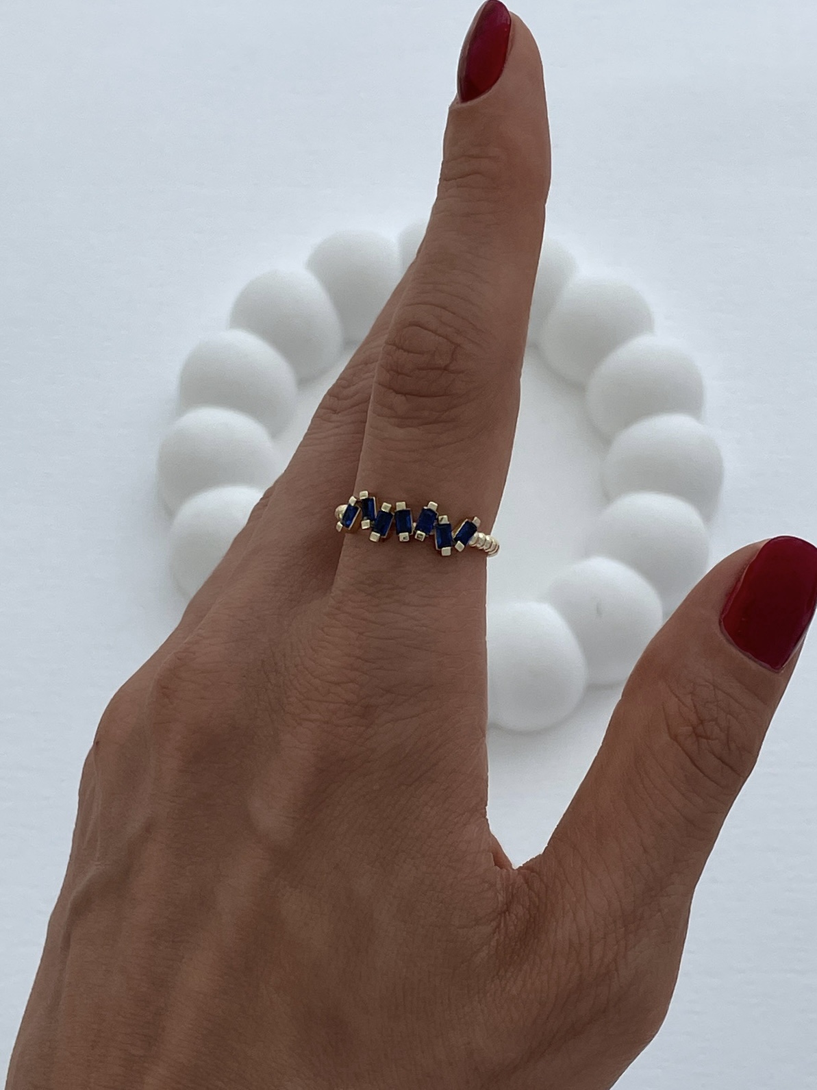 img_6818-1 Özel Seri Lacivert Baget Taş Zikzak Gold Ayarlanabilir Yüzük