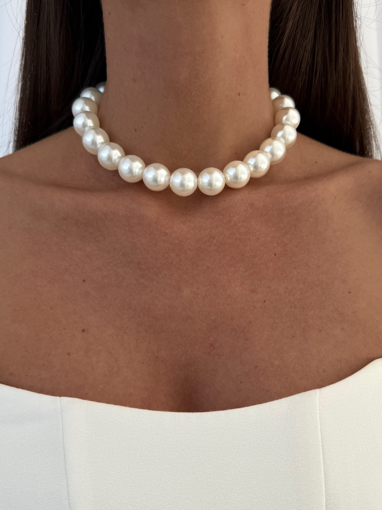 img_8181 LP Özel Üretim 16mm Kalın İnci Kolye