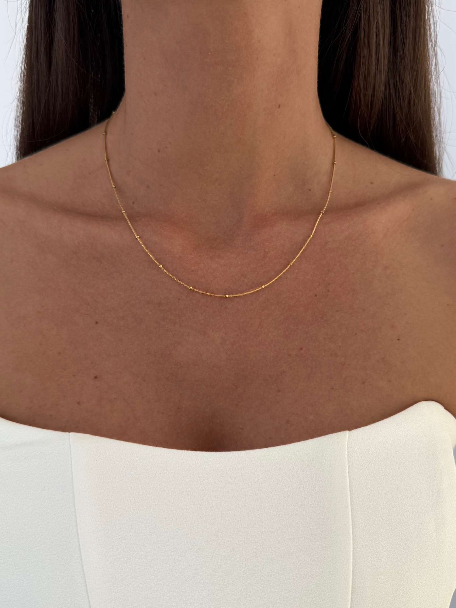 img_8750-4 Çelik Gold Top Detay Zincir Kolye 40+5cm