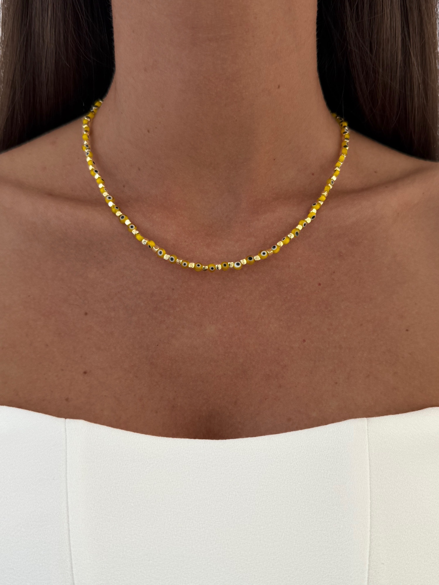 img_4878-2 Özel Seri Nazar Motif Sarı Boncuklu Gold Kolye