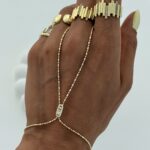 Özel Seri Zirkon Taşlı Marka Model Kesik Zincir Gold Şahmeran