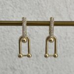 Özel Seri Zirkon Taşlı Marka Model Gold Küpe