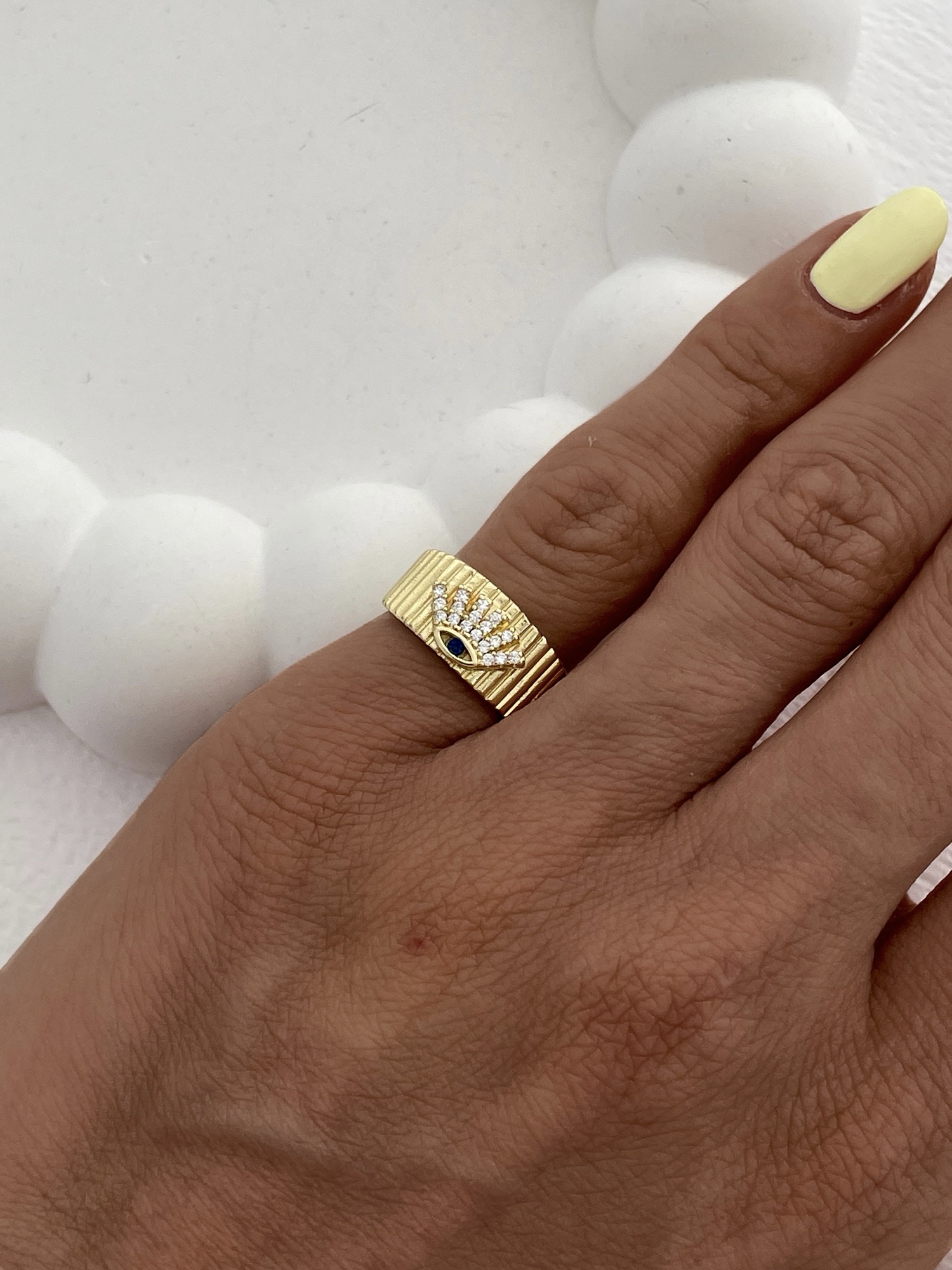 img_8391-5 Özel Seri Zirkon Taşlı Taç Tasarım Gold Ayarlanabilir Serçe Parmak Yüzüğü