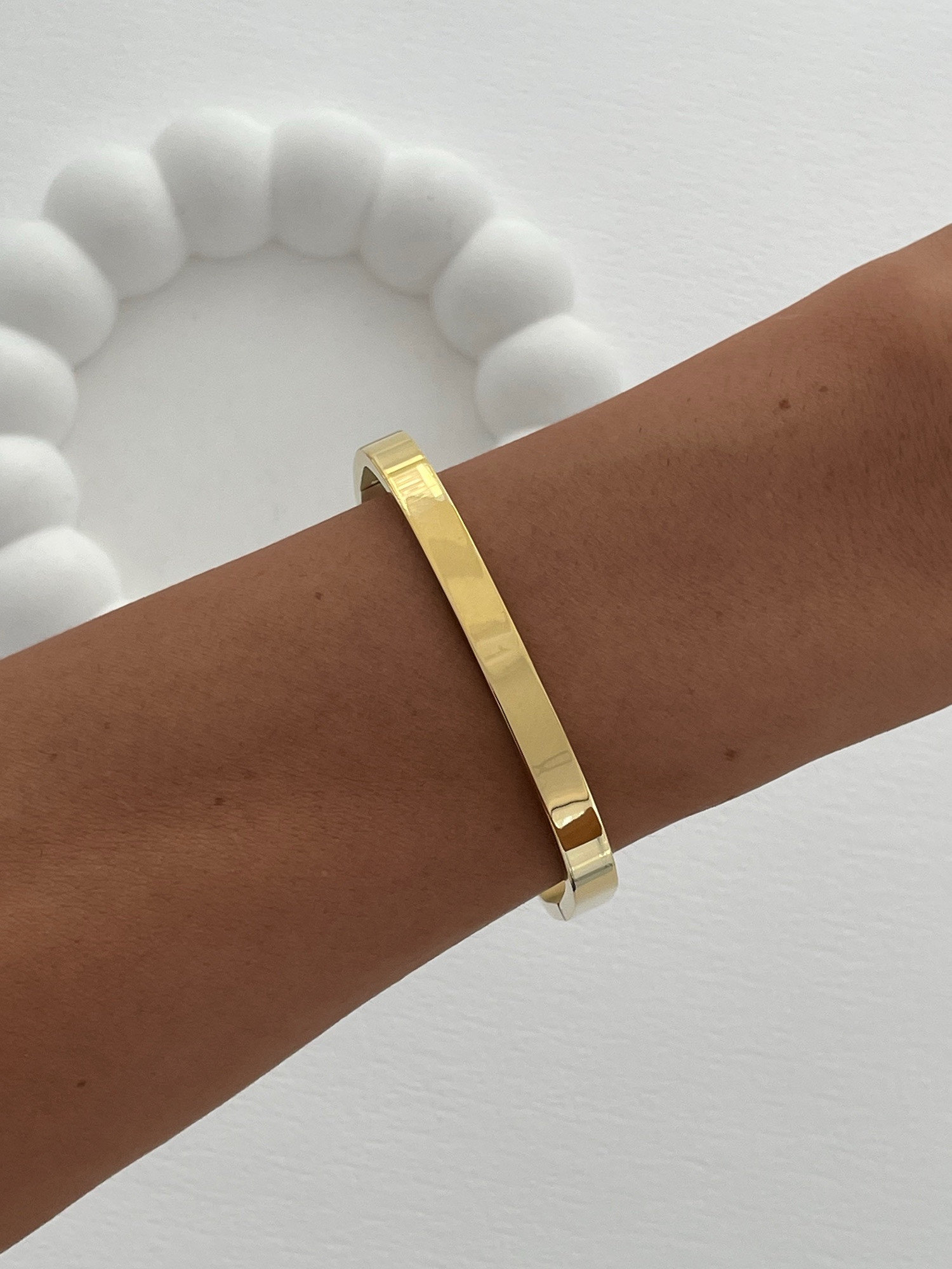 img_1676-3 Çelik Kare Tasarım Gold Kelepçe Bileklik