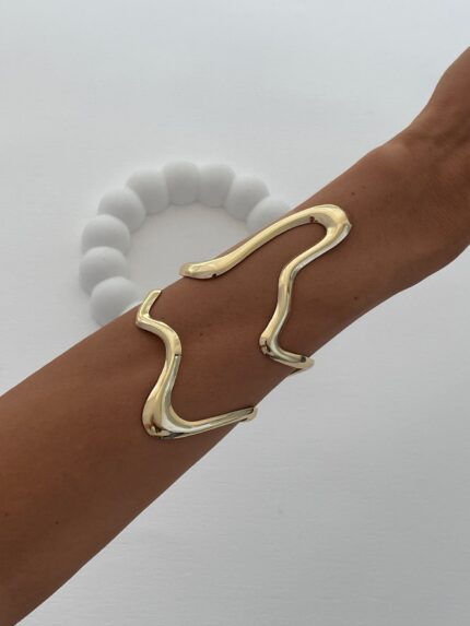 Özel Seri Soyut Tasarım Gold Ayarlanabilir Pinterest Bileklik