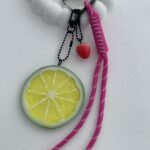 Limon Dilimi Tasarım Çanta Charm Aksesuarı