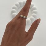 Özel Seri Zirkon Taşlı Gold & Gümüş İkili Halka Yüzük