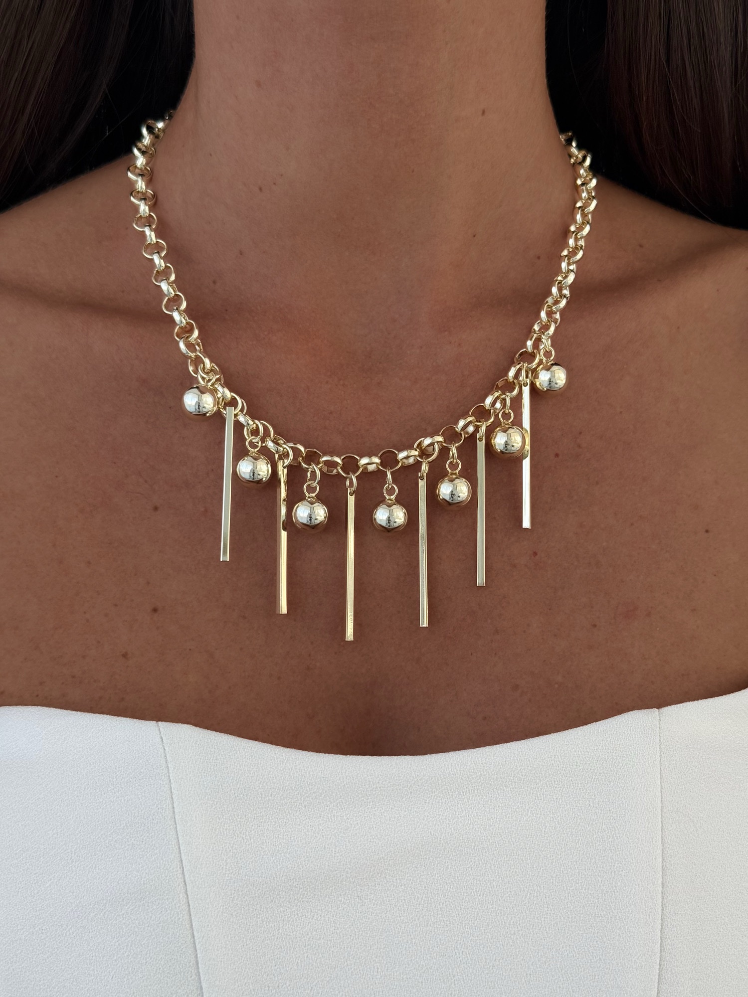 img_5751-3 Özel Seri Top & Saçak Tasarım Halka Zincir Gold Kolye