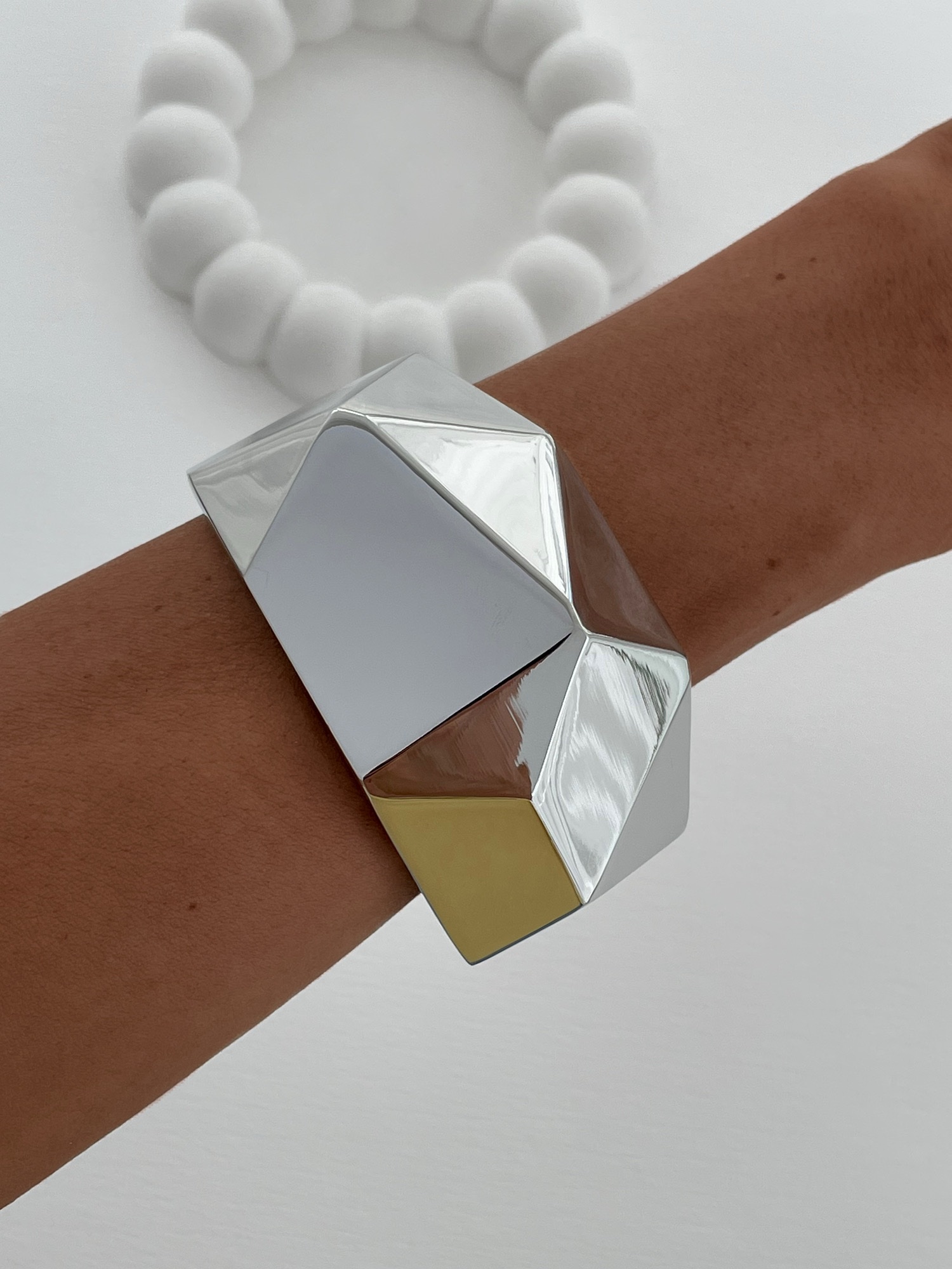 img_7605 Özel Seri Baklava Desen Gümüş Kelepçe Bileklik