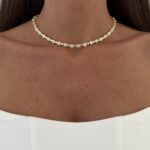 Özel Seri Zirkon Taşlı Yuvarlak Tasarım 14k Gold Kolye