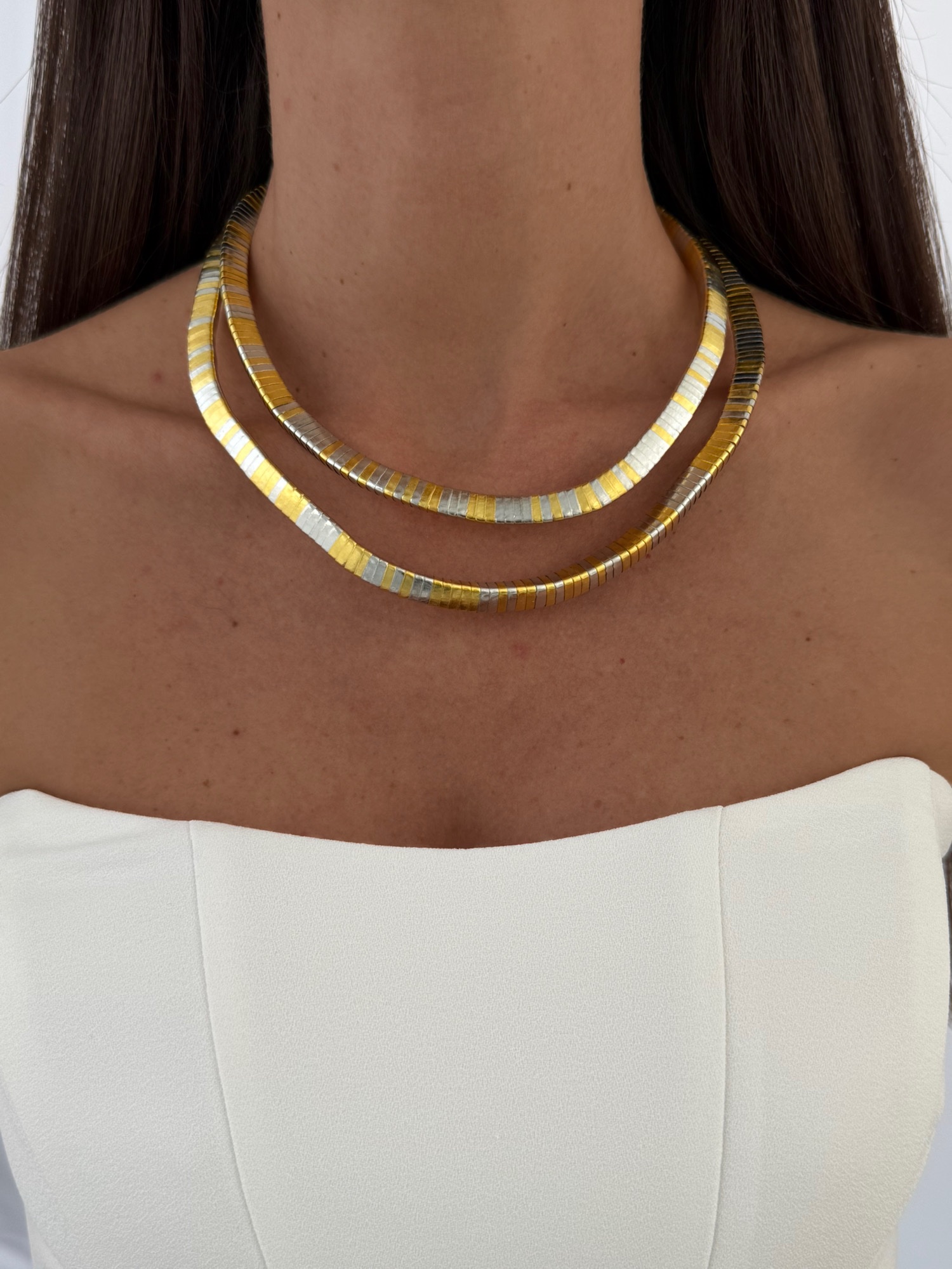 img_1128-2 Özel Seri Gold & Gümüş Şerit Tasarım ZR Model Kolye