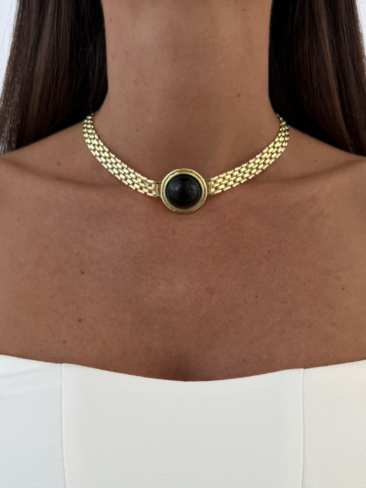 img_1581-4 Özel Seri Siyah Kemik Hasır Zincir Gold Kolye