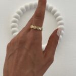 Özel Seri Mini Yuvarlak Tasarım Gold Yüzük