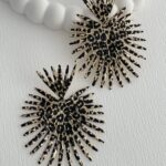 Özel Seri ZR Model Leopar Desen Gold Küpe