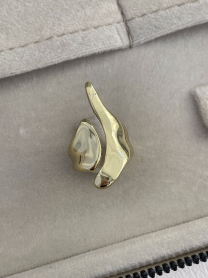 Özel Seri Soyut Tasarım Ayarlanabilir Gold Yüzük