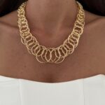 Özel Seri Çoklu Halka Gold Kolye