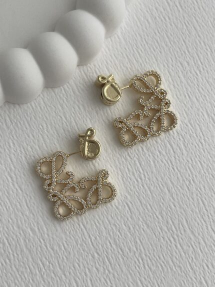 Özel Seri Zirkon Taşlı Marka Model Gold Küpe