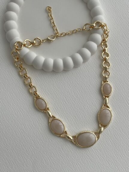 Özel Seri Sedef Detay MNG Model Gold Kolye