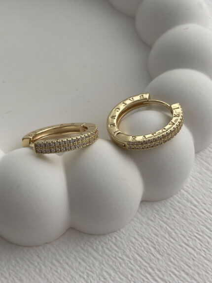 Özel Seri Marka Model Zirkon Taşlı Gold Küpe