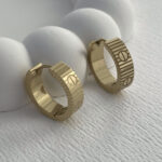 Çelik Marka Model Gold Halka Küpe
