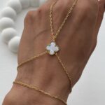 Özel Seri Marka Model Yonca Tasarım Sedef Mineli Gold Şahmeran